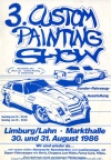 Werbeflyer für die 3. Custom Painting Show