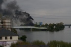 Brand an der Infraserv Kläranlage