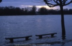 Hochwasser in Biebrich am Rhein frühe 80er Jahre