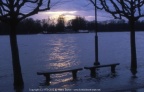 Hochwasser in Biebrich am Rhein frühe 80er Jahre