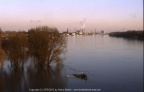 Hochwasser in Biebrich am Rhein frühe 80er Jahre