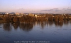 Hochwasser in Biebrich am Rhein frühe 80er Jahre
