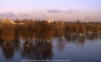 Hochwasser in Biebrich am Rhein frühe 80er Jahre