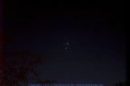 Venus & Jupiter im Westen über dem Rhein 02.März 2023