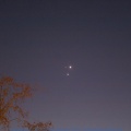 Venus & Jupiter im Westen über dem Rhein 02.März 2023