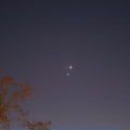 Venus & Jupiter im Westen über dem Rhein 02.März 2023