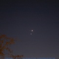 Venus & Jupiter im Westen über dem Rhein 02.März 2023
