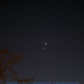 Venus & Jupiter im Westen über dem Rhein 02.März 2023
