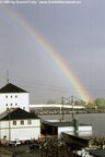 Regenbogen über dem Rhein